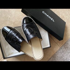Chanel CC Espadrille Mules